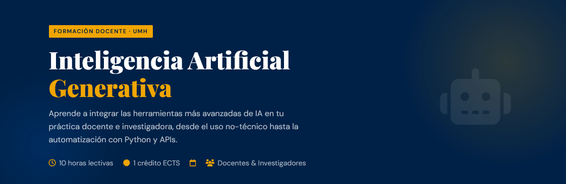 Convocatoria abierta al Curso internacional sobre <b>Inteligencia Artificial</b> Generativa para ... thumbnail