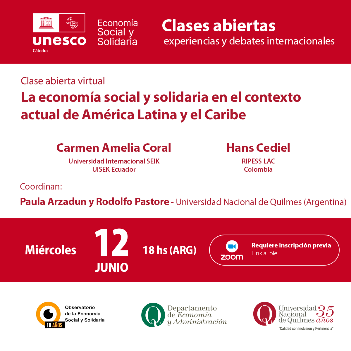 La Cátedra UNESCO de Economía Social y Solidaria realiza una nueva ...