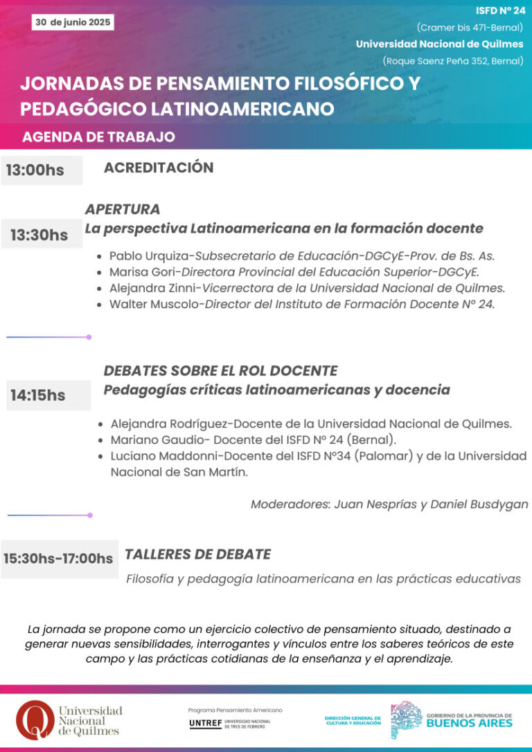 Jornadas de Pensamiento Pedagógico Filosofico