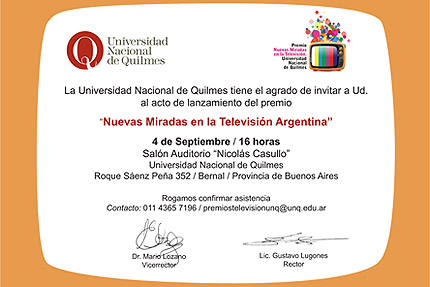 Premio "Nuevas miradas en la televisión argentina"