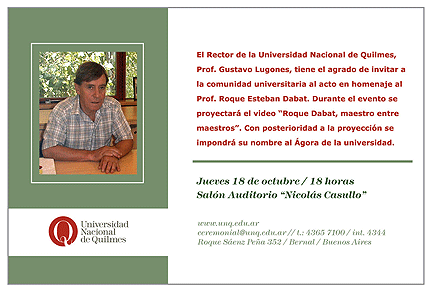 Homenaje a Roque Dabat
