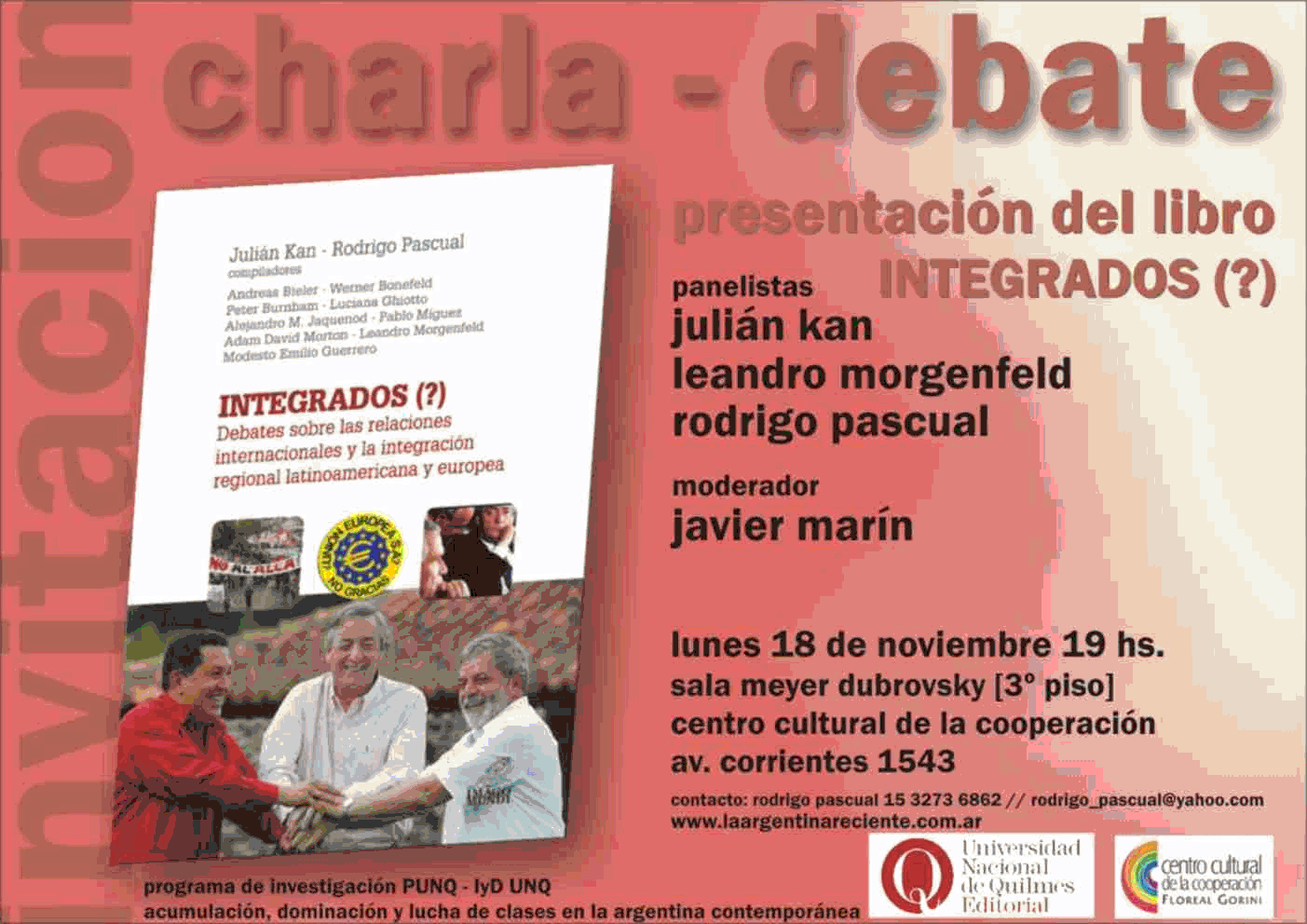 Presentación del libro Integrados