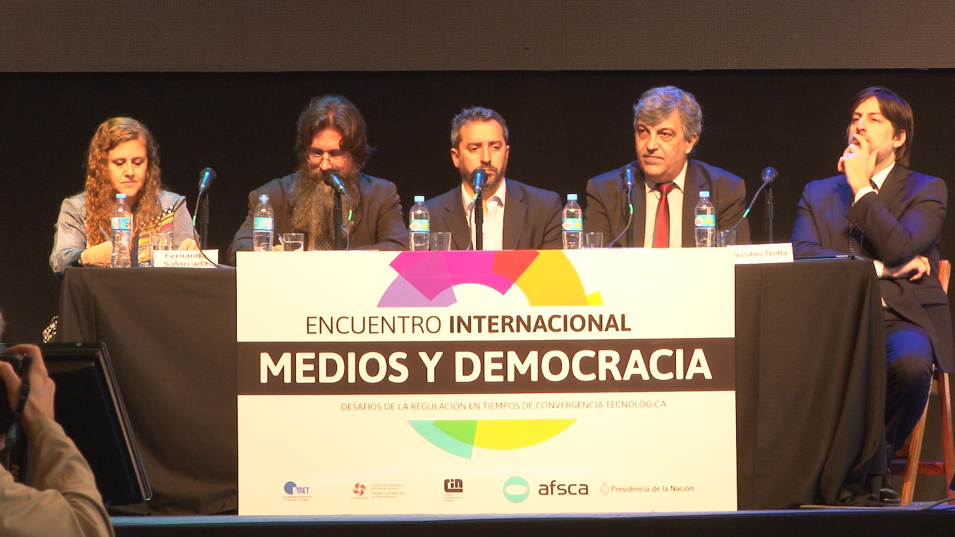 Mario Lozano en la apertura del Encuentro Internacional ?Medios y democracia?