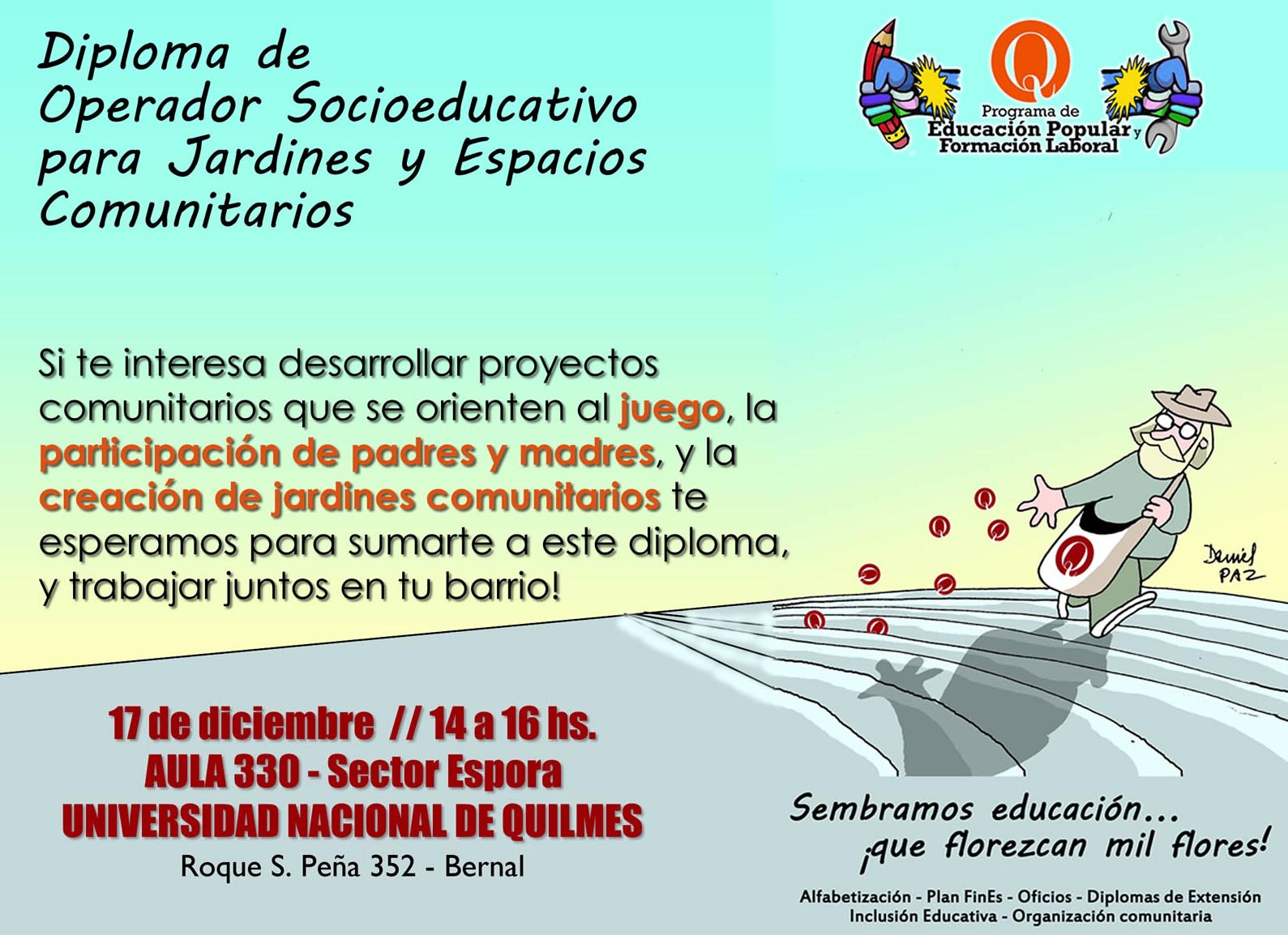 Charla sobre Diploma Socio-productivo