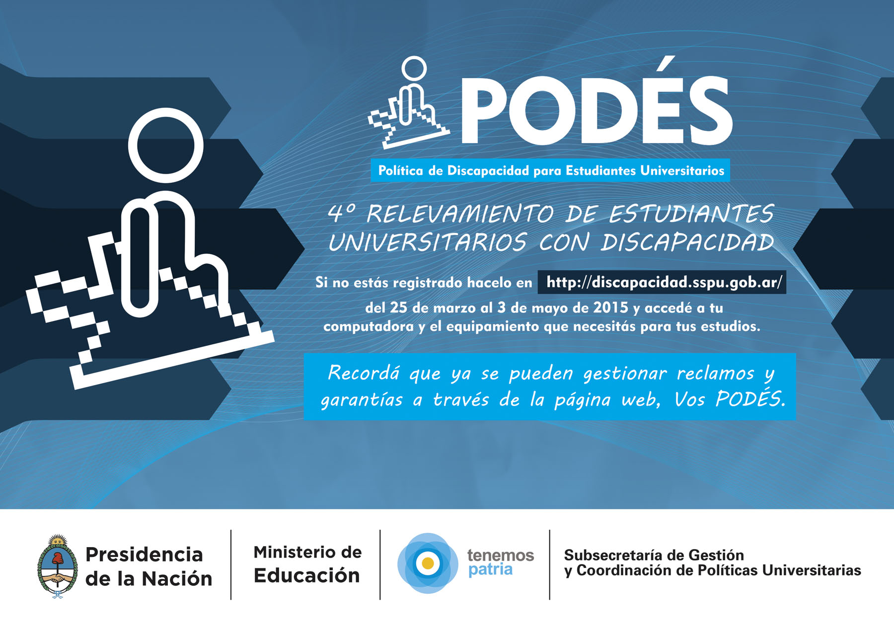 4º Relevamiento de estudiantes universitarios con discapacidad