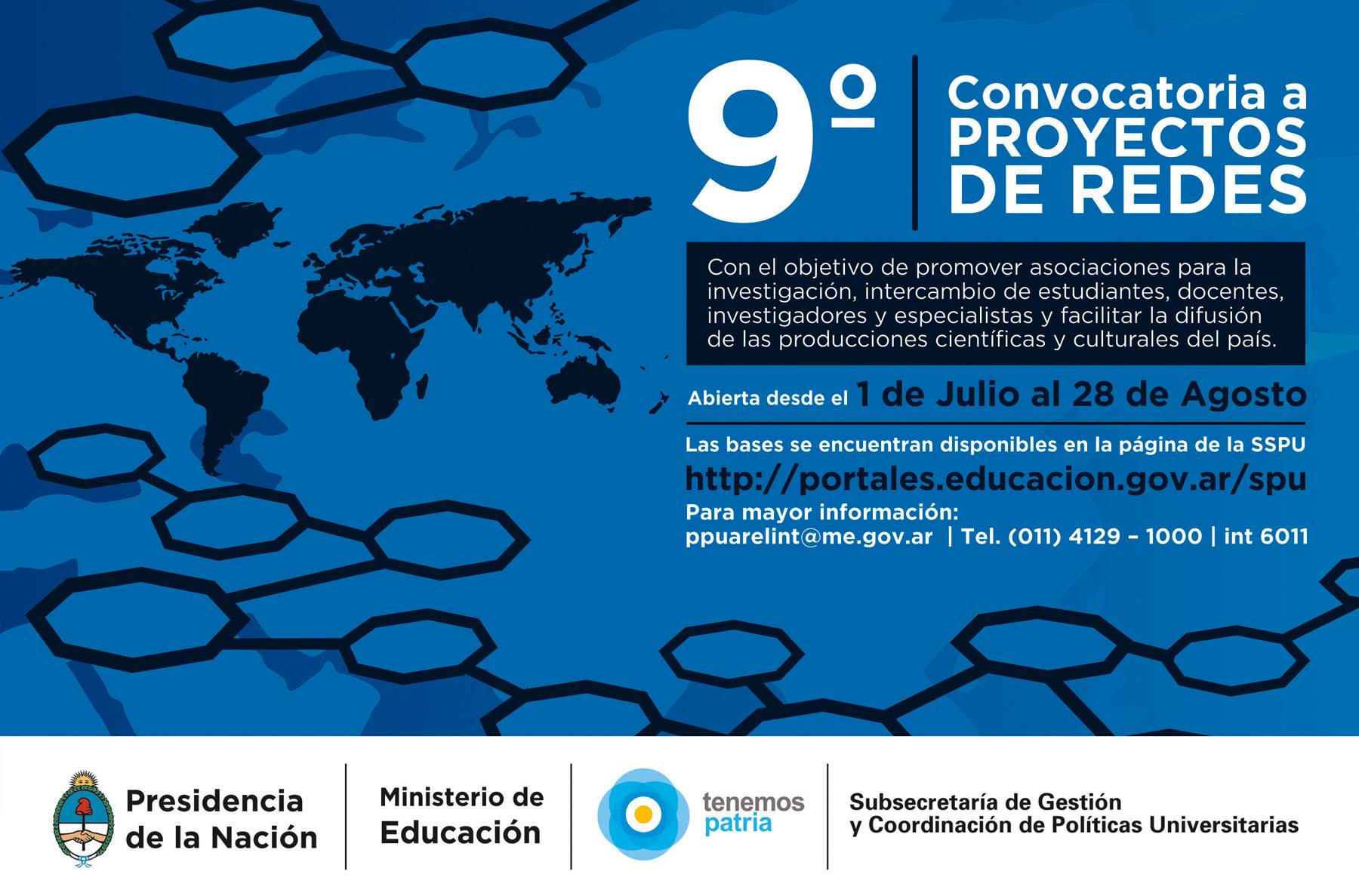 Convocatoria Proyecto Redes IX