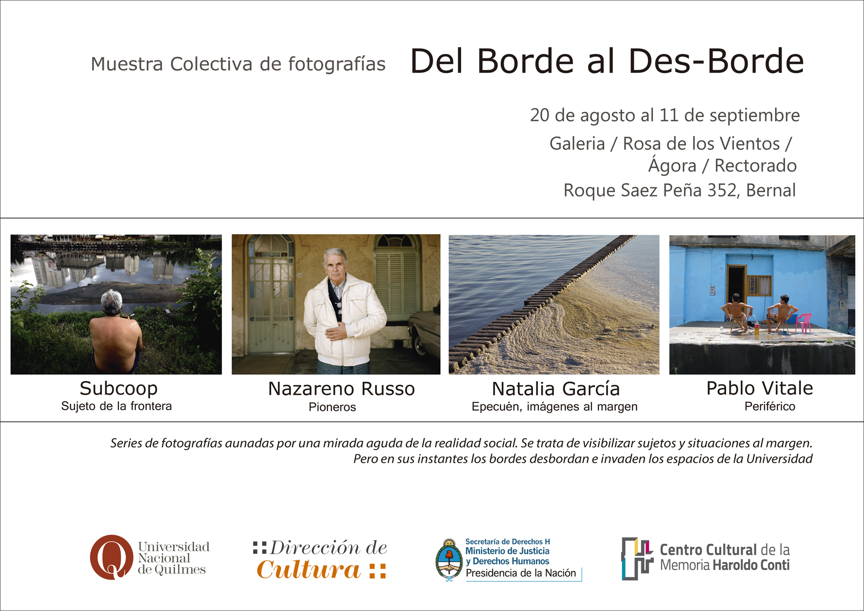 Del borde al des-borde: Muestra en la UNQ