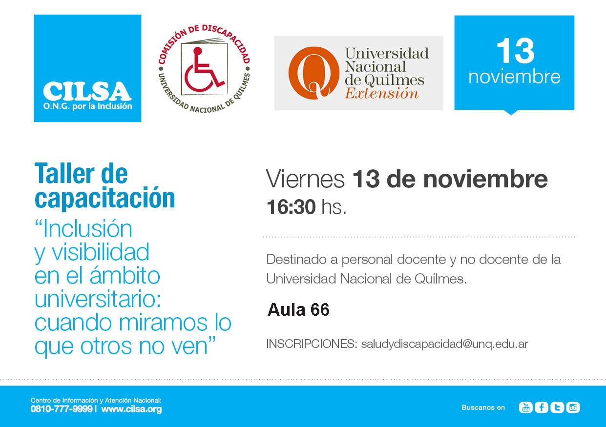 Capacitación en la UNQ: inclusión y visibilidad en el ámbito universitario
