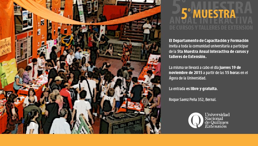 Muestra anual interactiva de cursos y talleres de extensión 2015