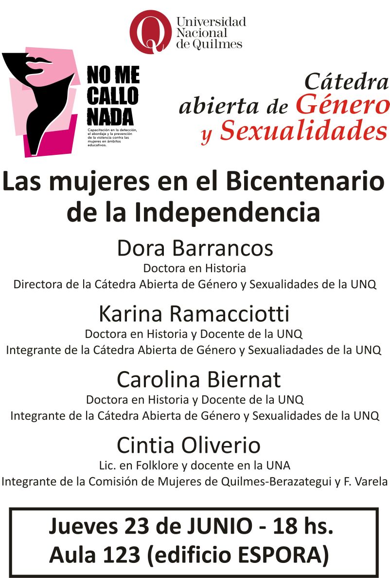 Charla Las mujeres en el Bicentenario de la Independencia