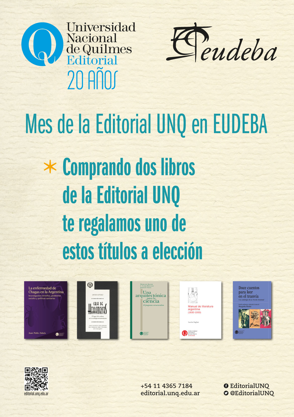 Mes de la Editorial UNQ en Eudeba