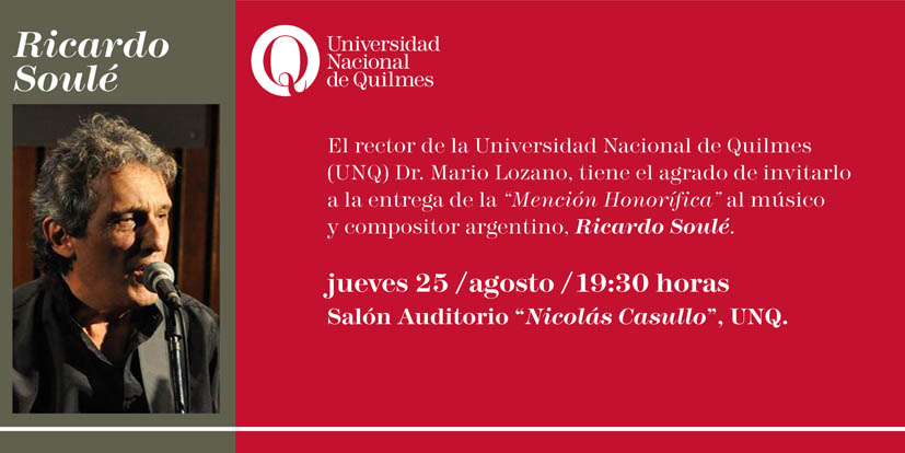 Mención Honorífica Ricardo Soulé