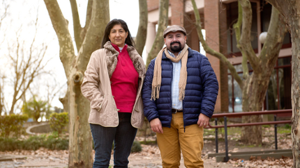 Cristina Carballo y Fabián Flores. Foto: CONICET Fotografía.