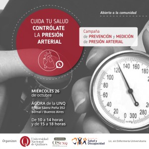 Campaña en la UNQ: Control de la presión arterial