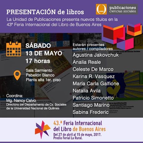La Unidad de Publicaciones en la 43º Feria del Libro