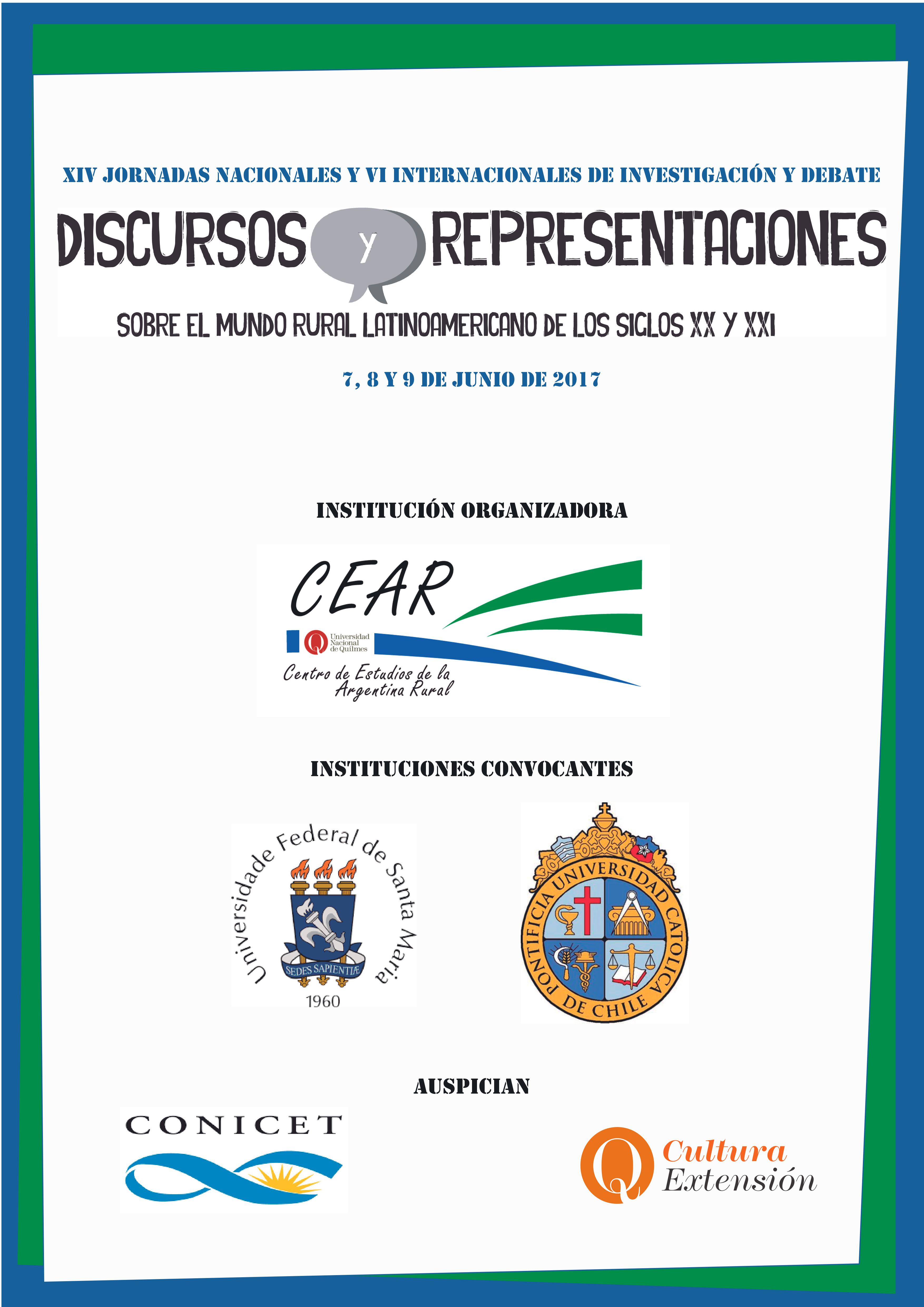 Jornadas: Discursos y representaciones sobre el mundo rural latinoamericano de los siglos XX y XXI