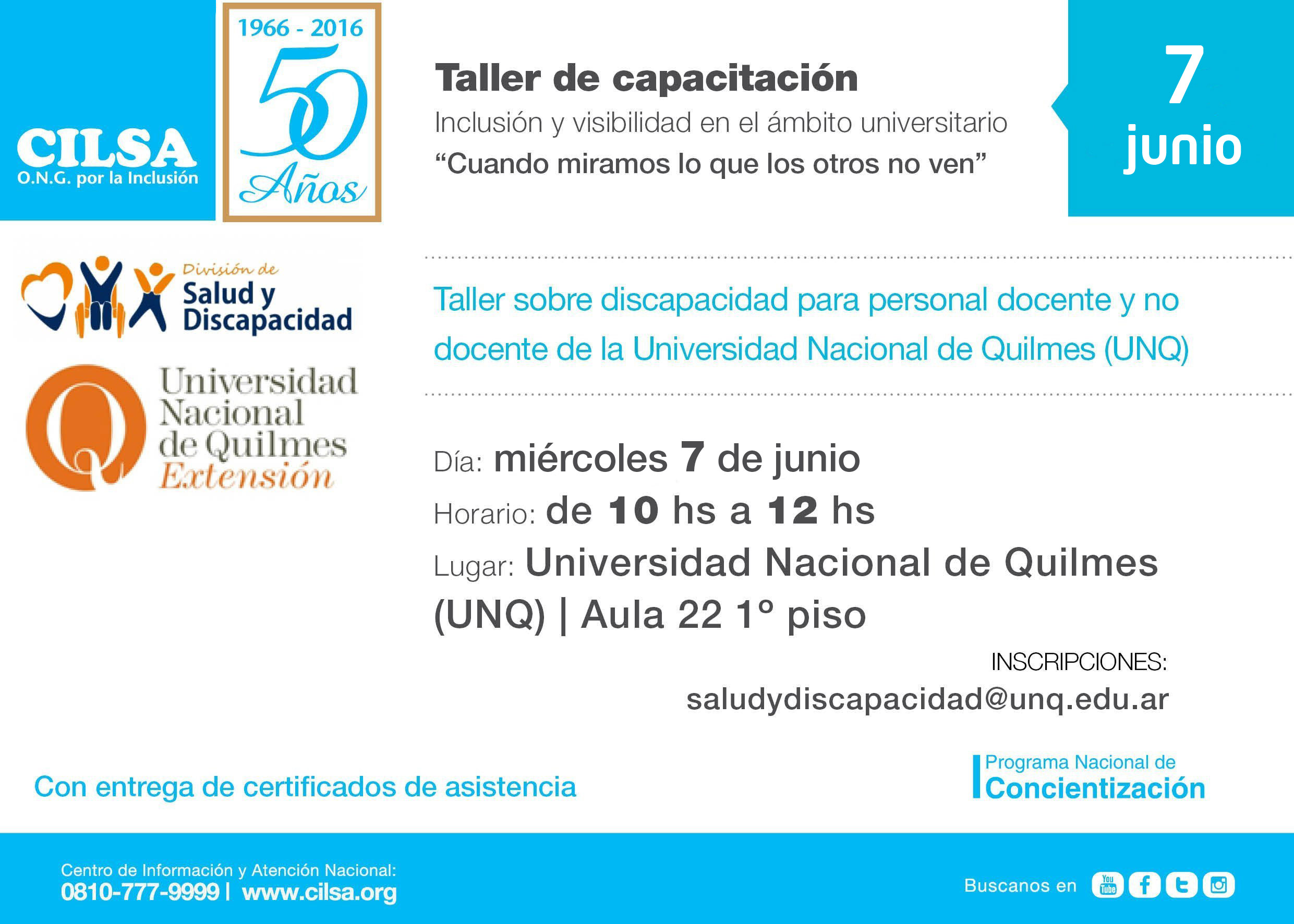 Taller sobre discapacidad