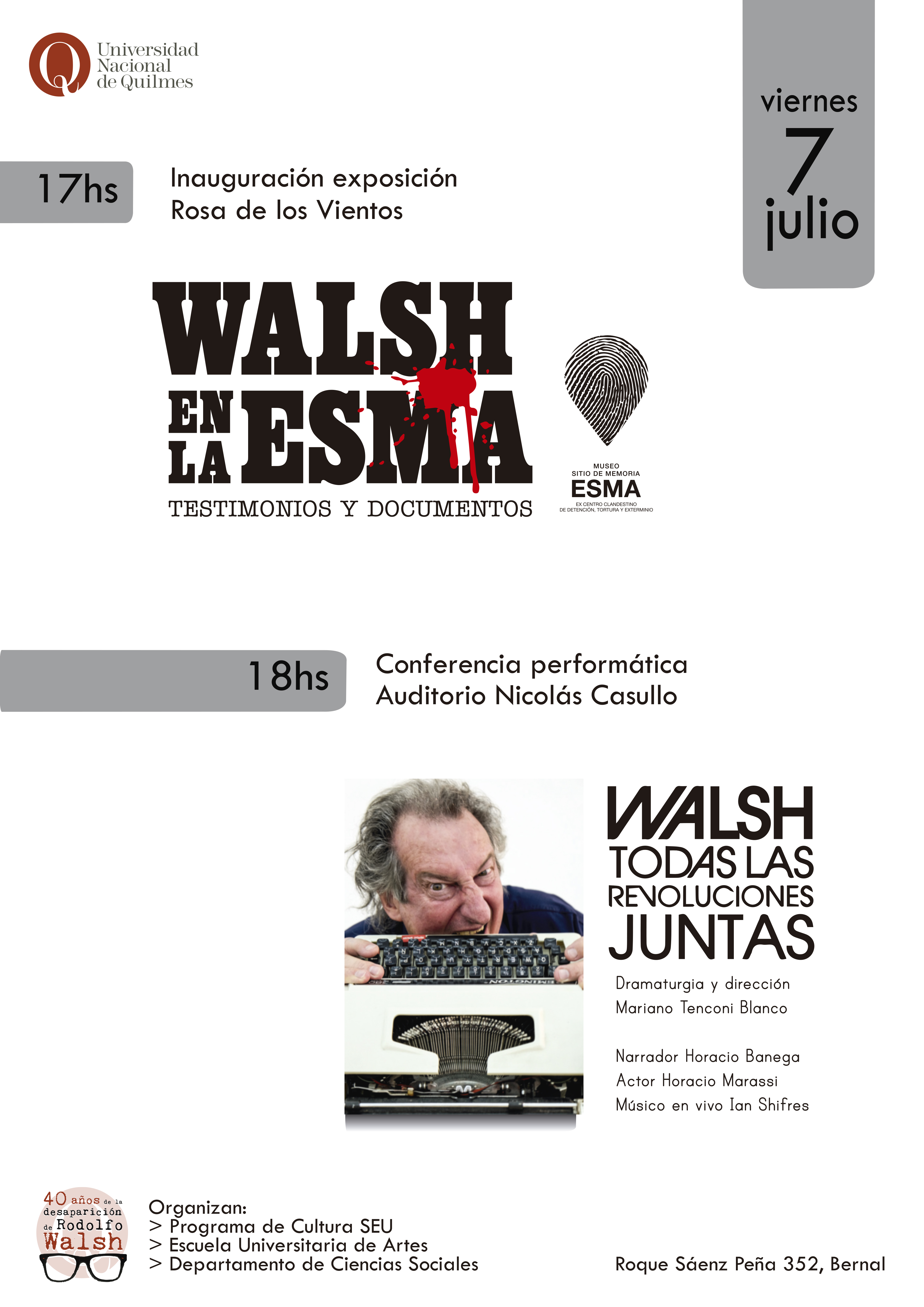 "40 años de la desaparición de Rodolfo Walsh"