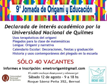 9º Jornada de Origami y Educación