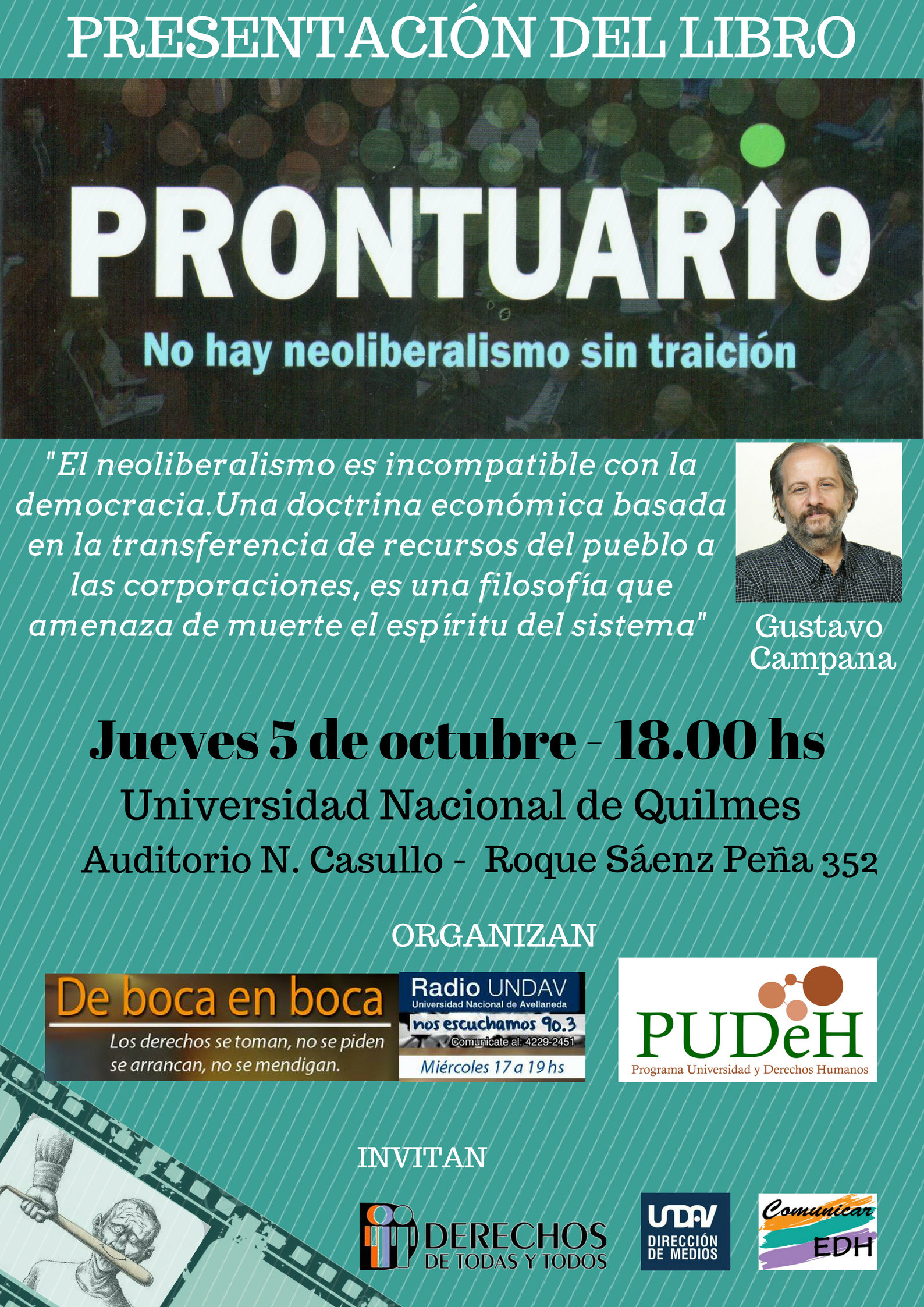 Gustavo Campana en la UNQ
