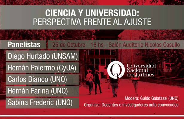 Panel "Ciencia y universidad: perspectiva frente al ajuste"