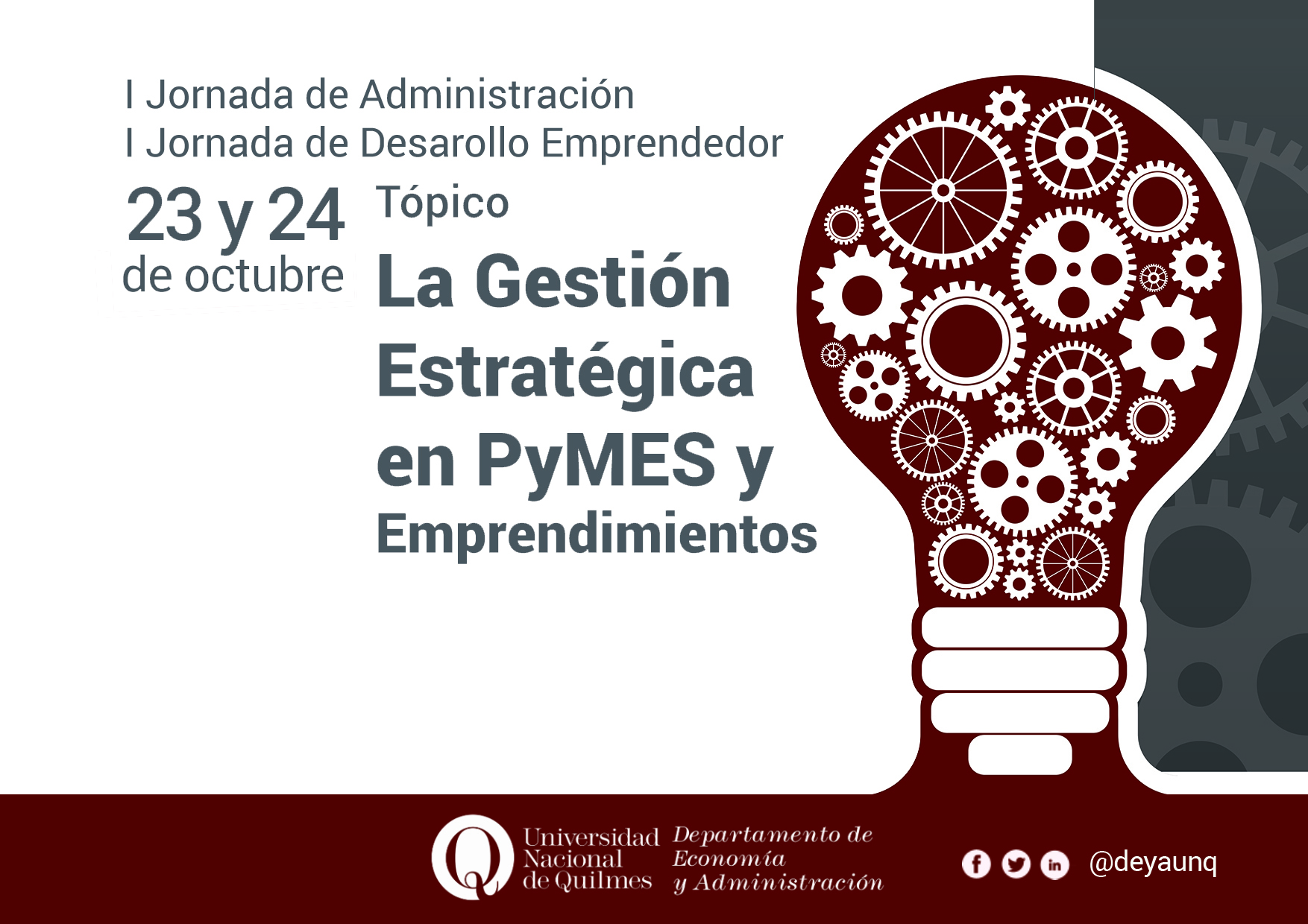 Jornadas sobre la gestión estratégica en PyMEs y Emprendimientos