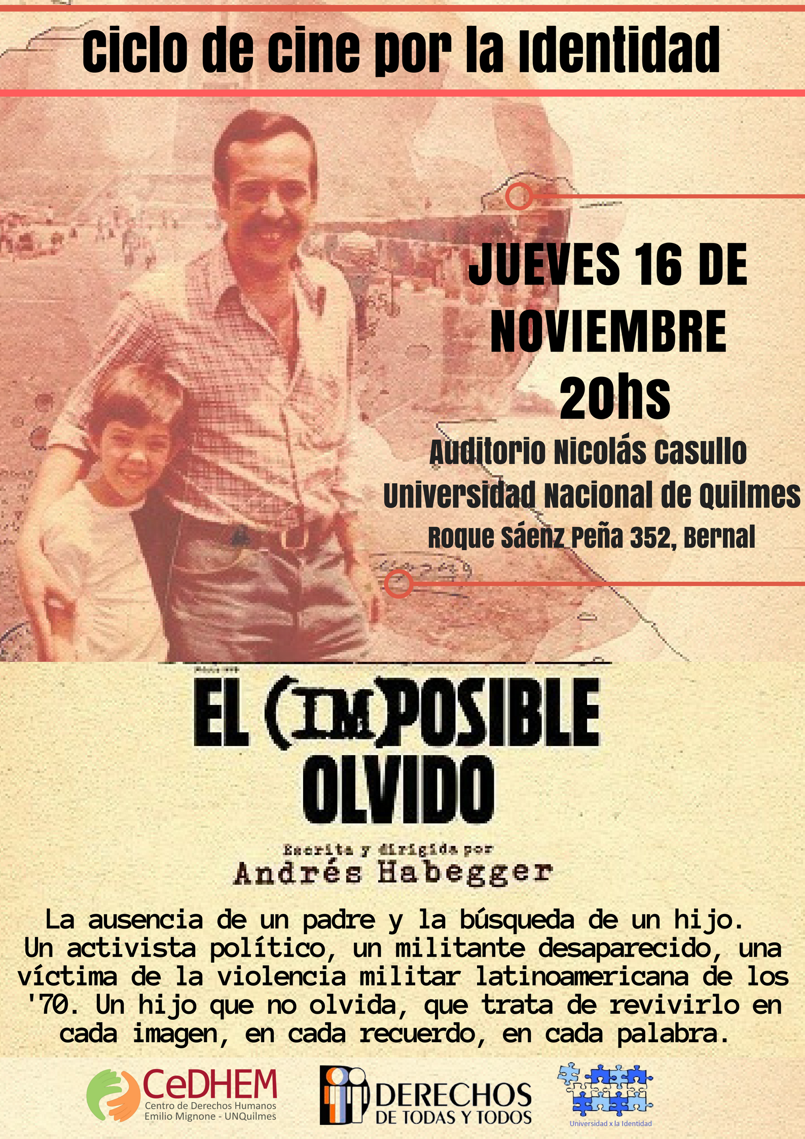 Ciclo de cine por la identidad