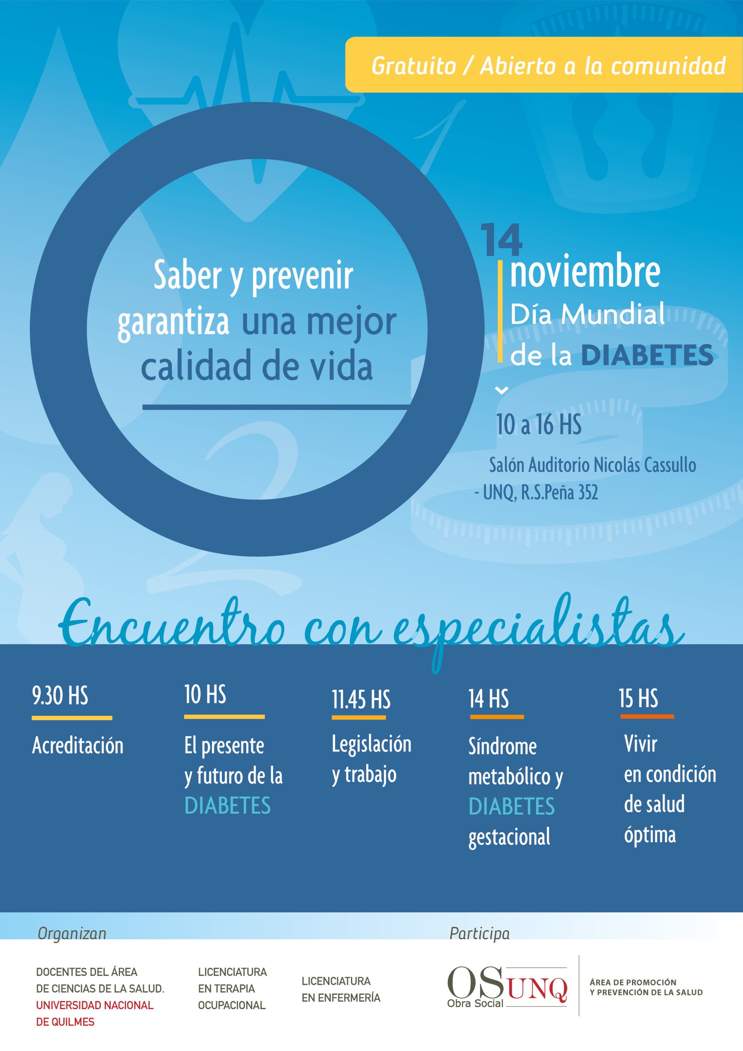 Día mundial de la Diabetes en la UNQ