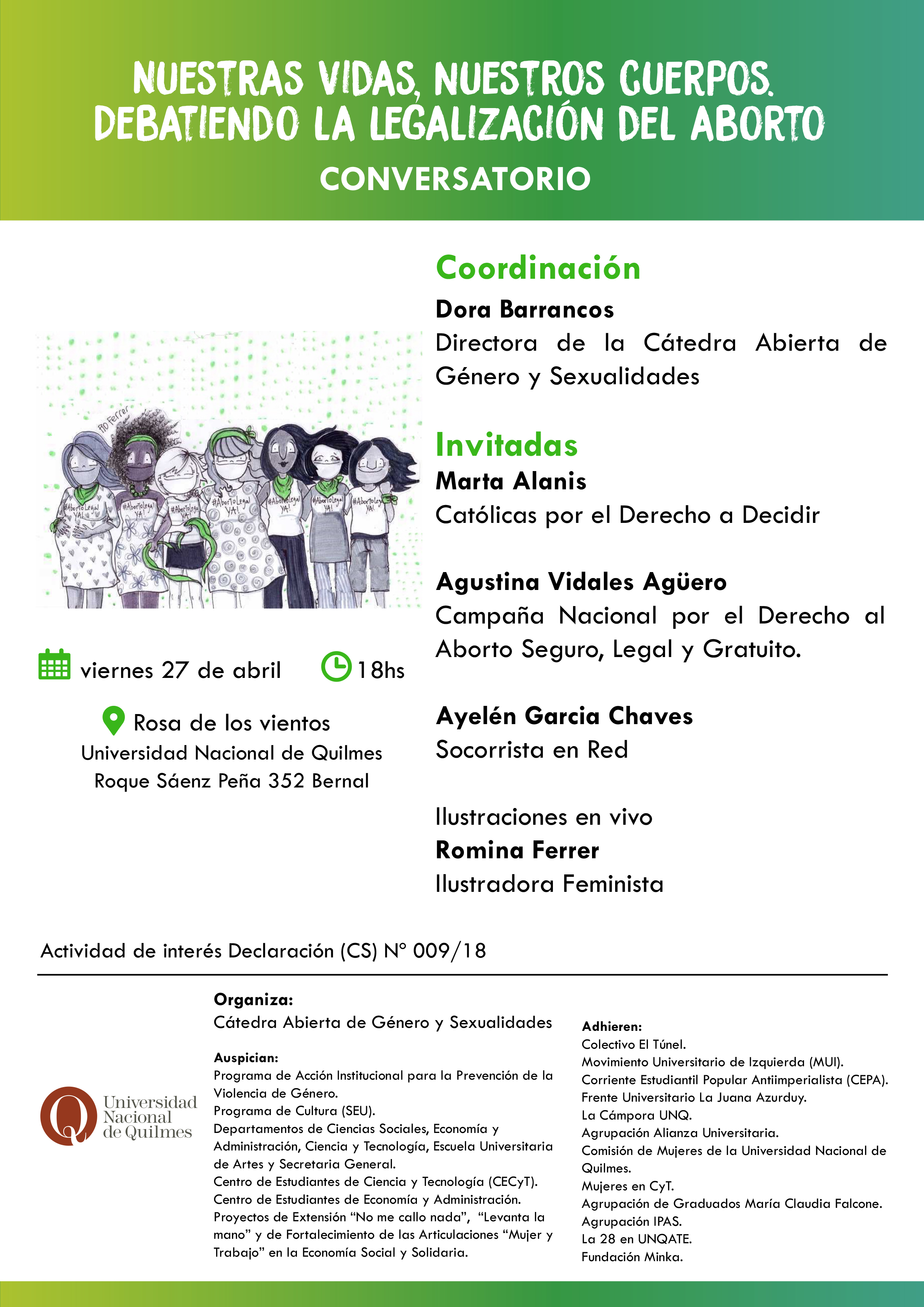 Conversatorio sobre la legalización del aborto