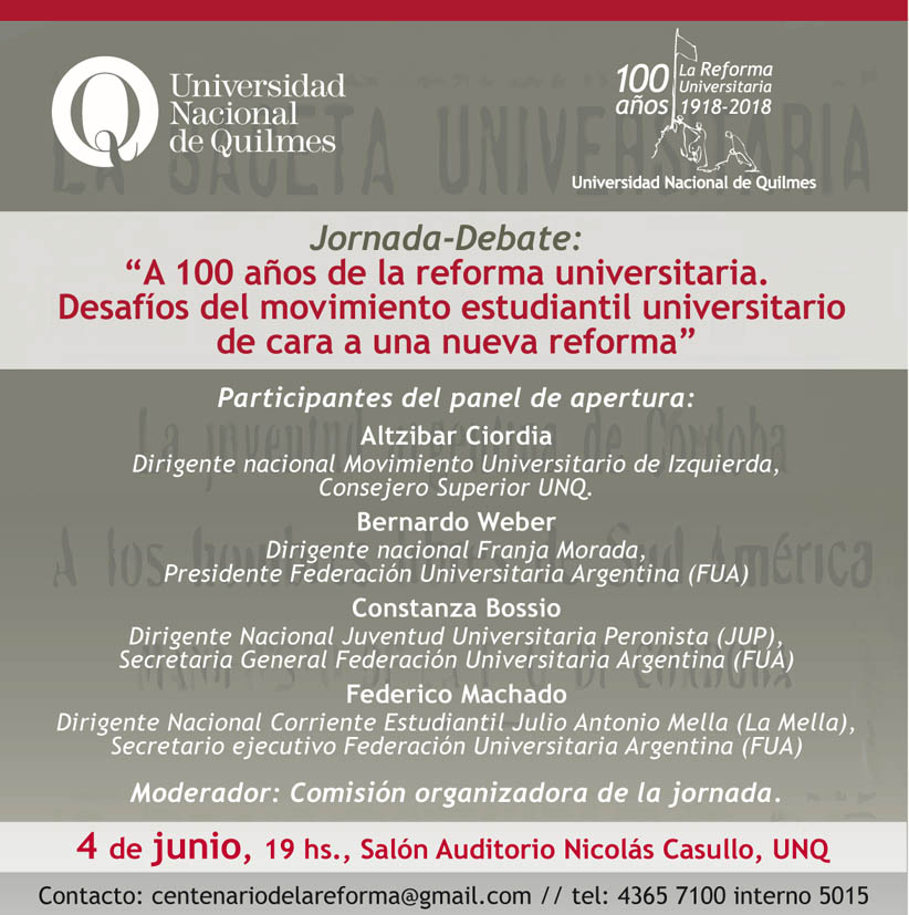 Panel en la UNQ