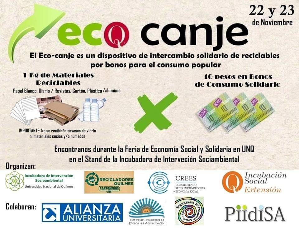 Eco Canje en la UNQ