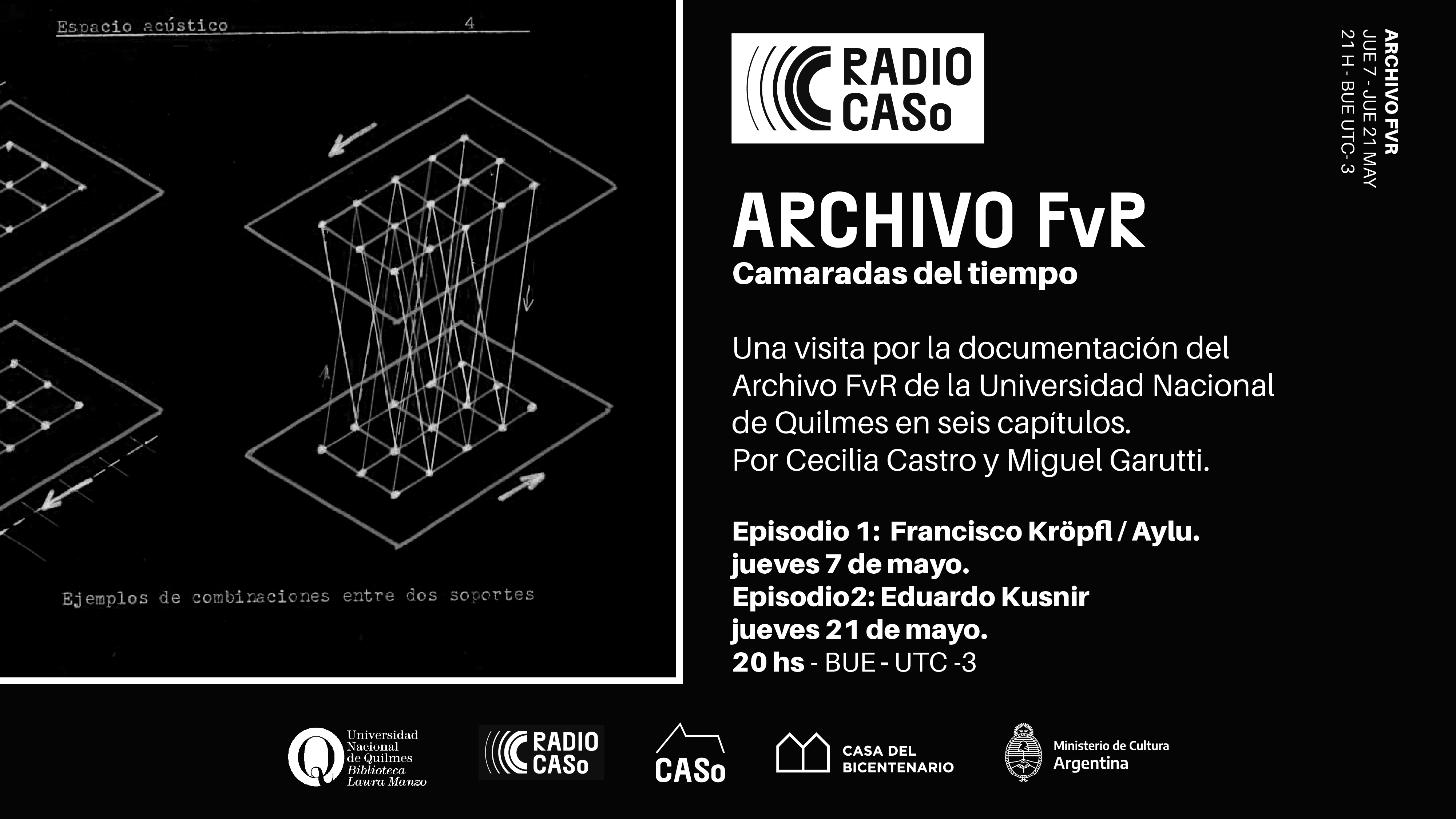 Comienza una serie de episodios del Archivo de Música y Arte Sonoro (FvR)
