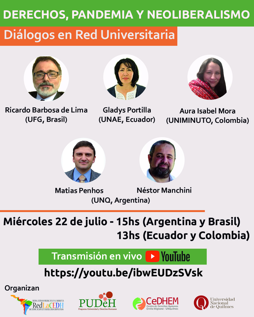 encuentro virtual "Derechos