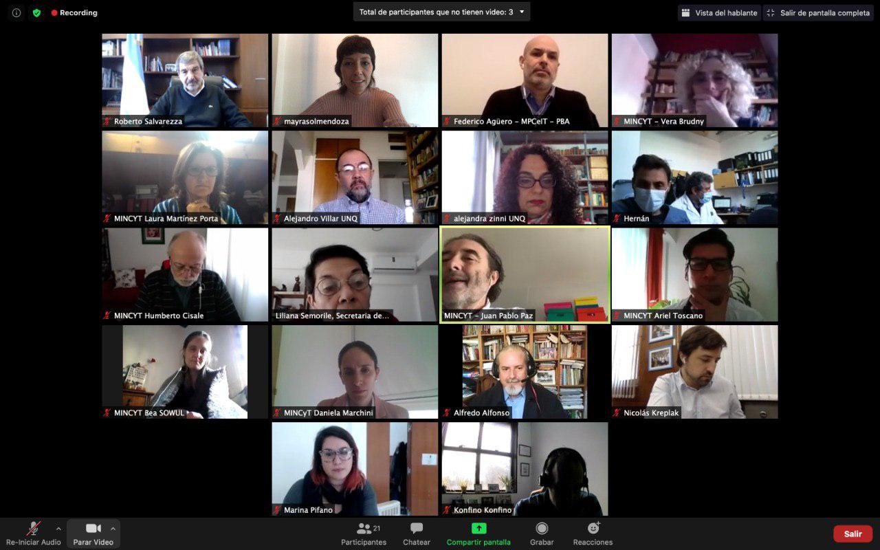 Videoconferencia: El Ministerio de Ciencia