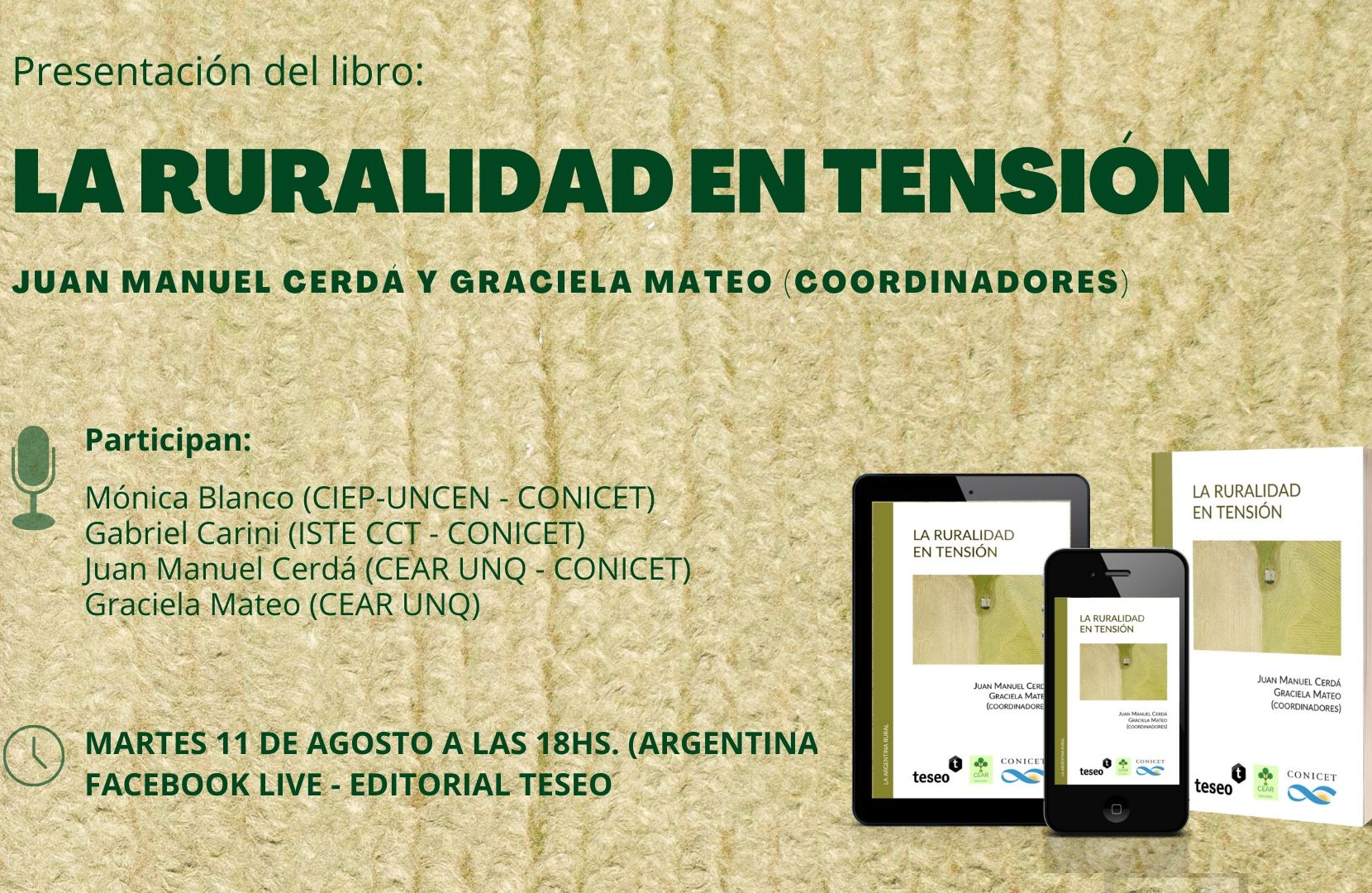 Presentación del libro "La ruralidad en tensión".