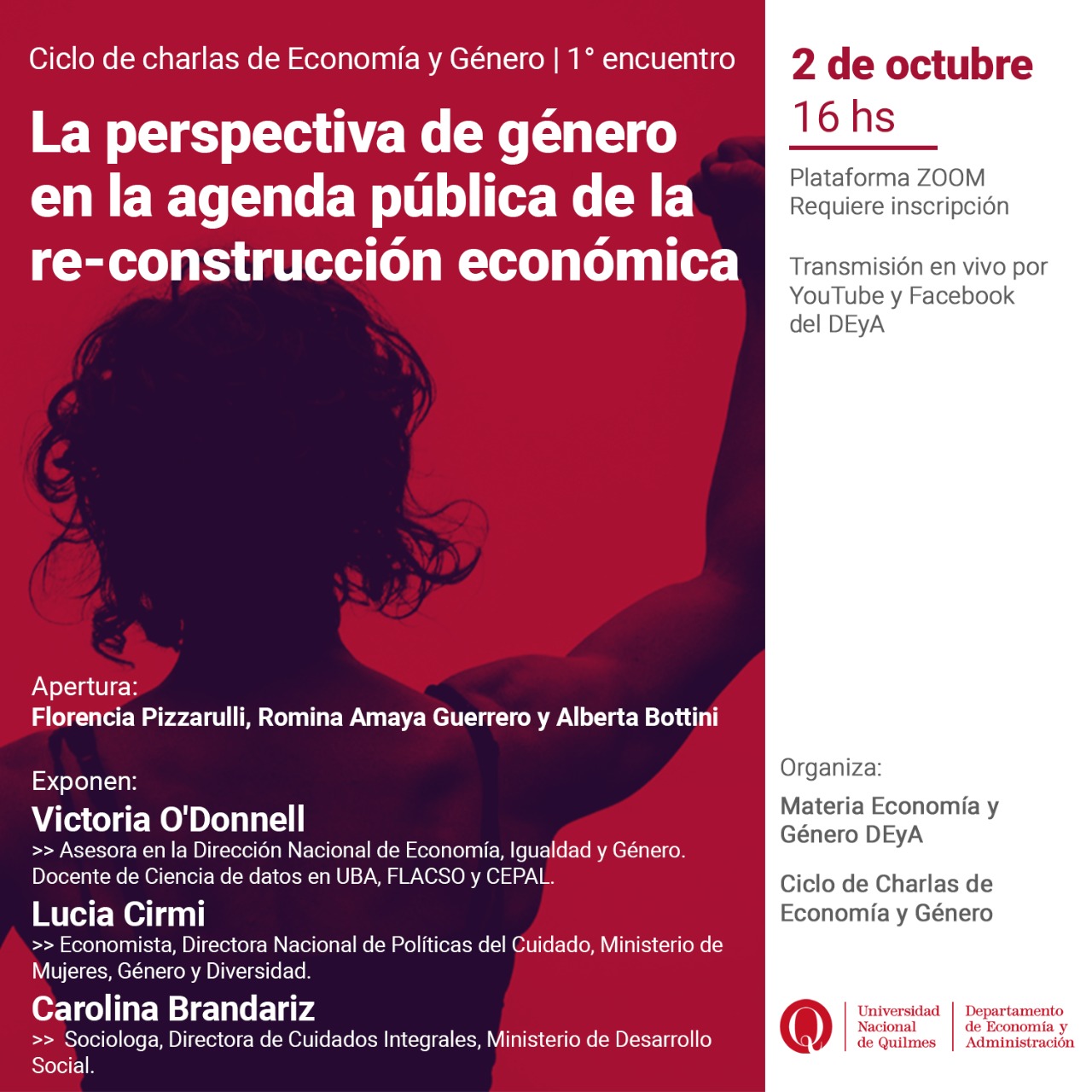 Ciclo de charlas de Economía y Género.
