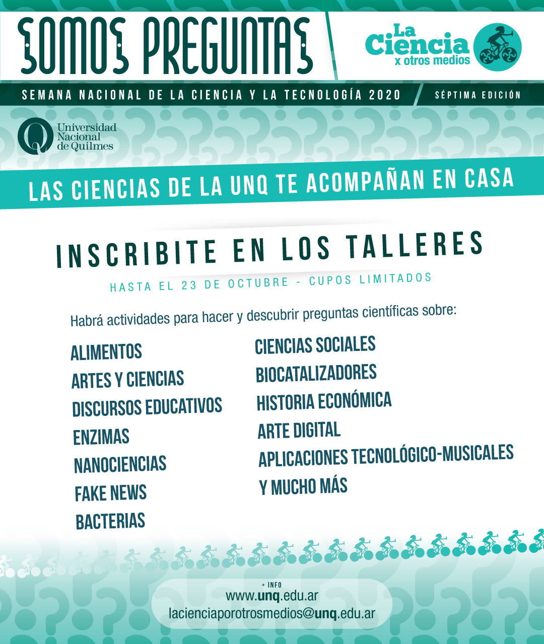 Talleres Semana de la Ciencia 2020.