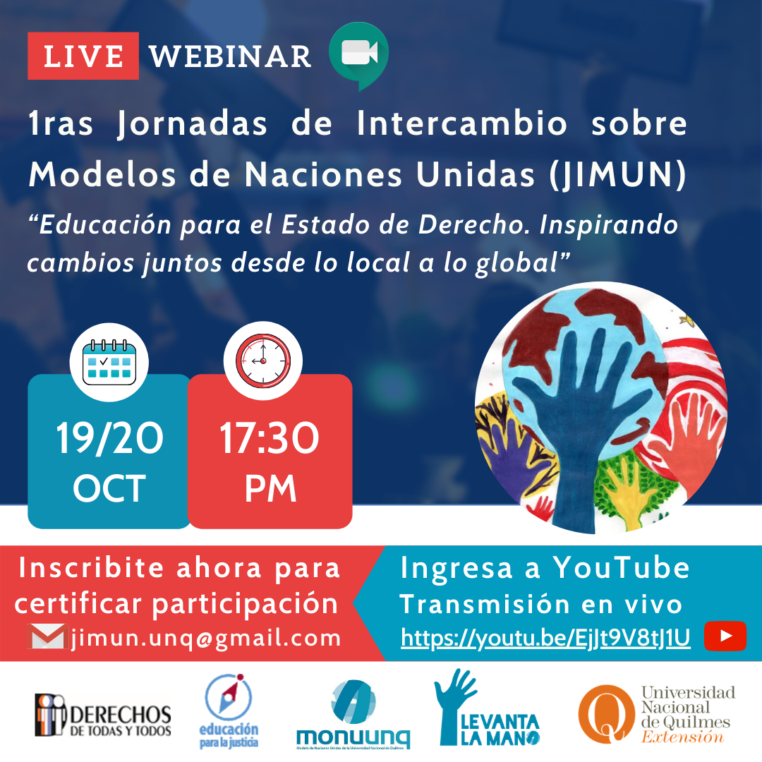 Primeras Jornadas de Intercambio sobre Modelos de Naciones Unidas (JIMUN).