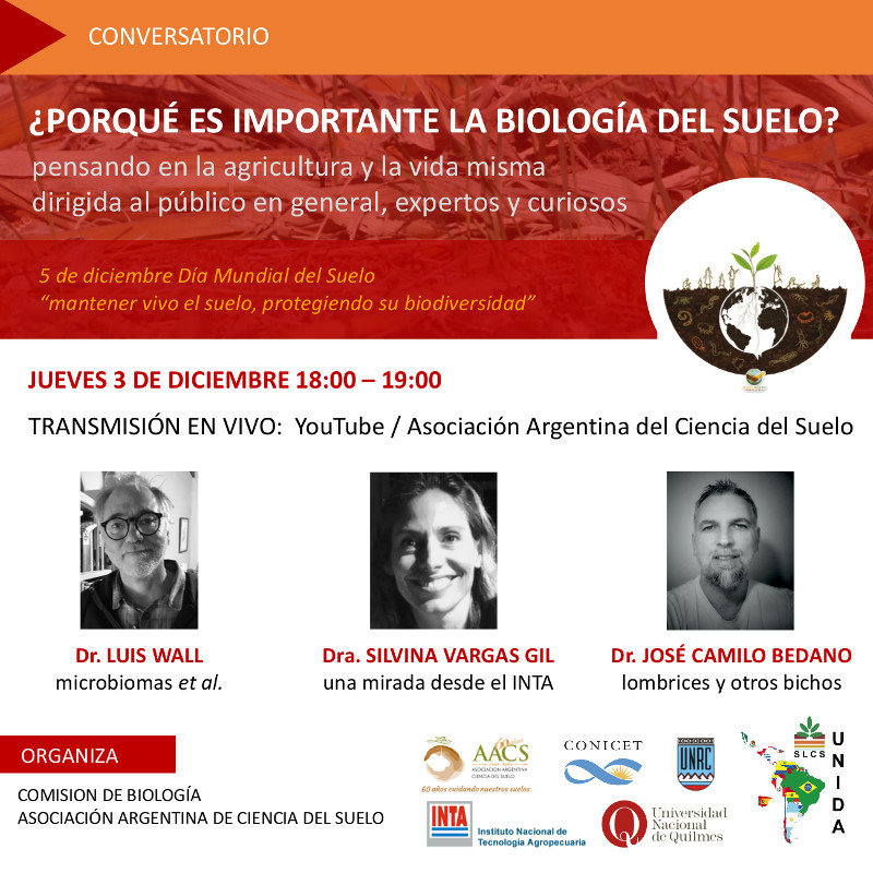 Conversatorio: ¿por qué es importante la biología del suelo?