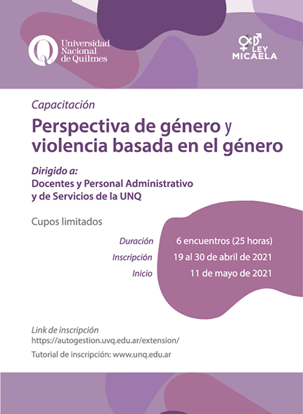 Capacitación UNQ Ley Micaela