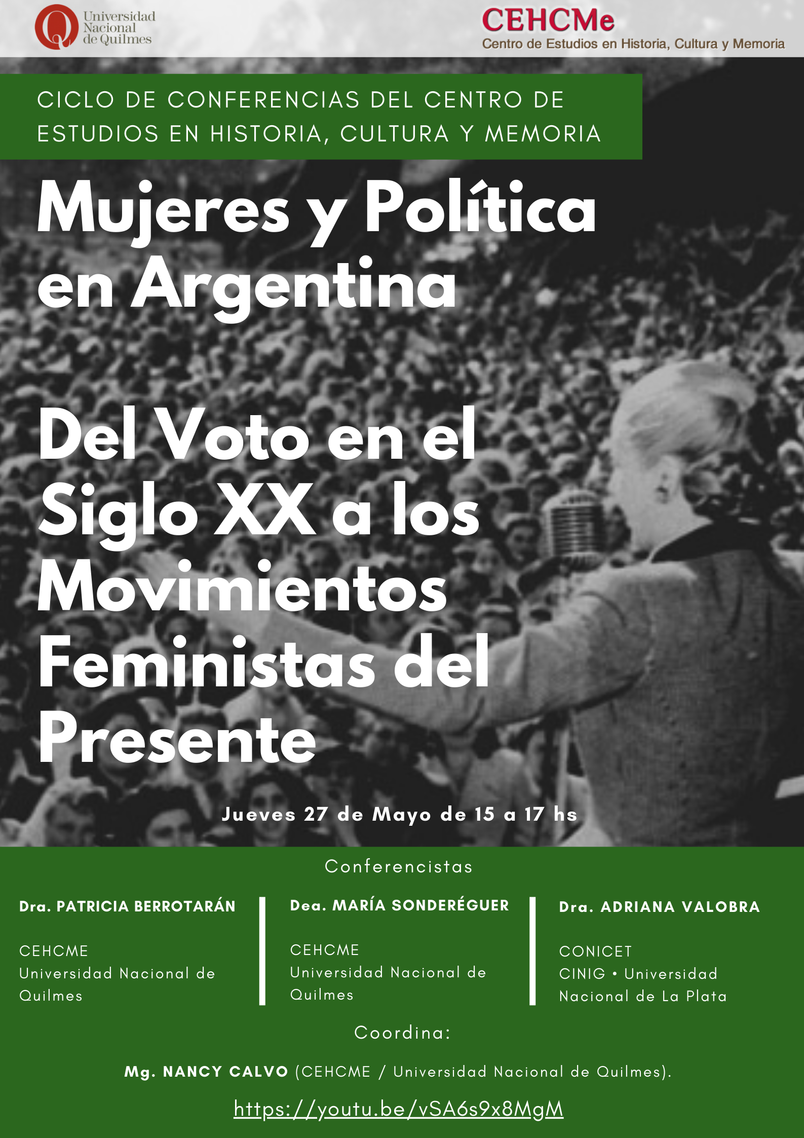 Conferencia Mujeres y política en Argentina.