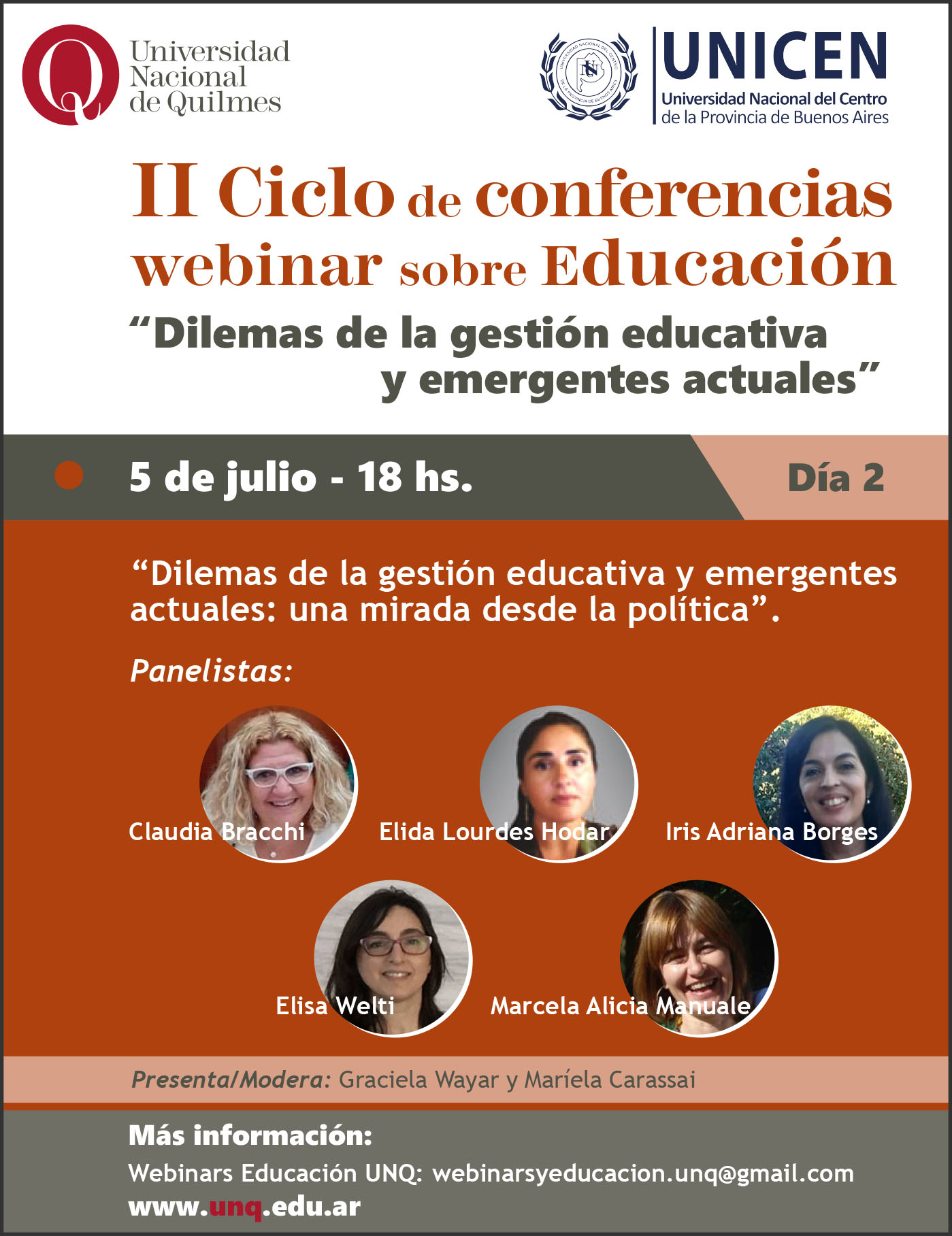 II Ciclo de conferencias webinars sobre educación-Día 2