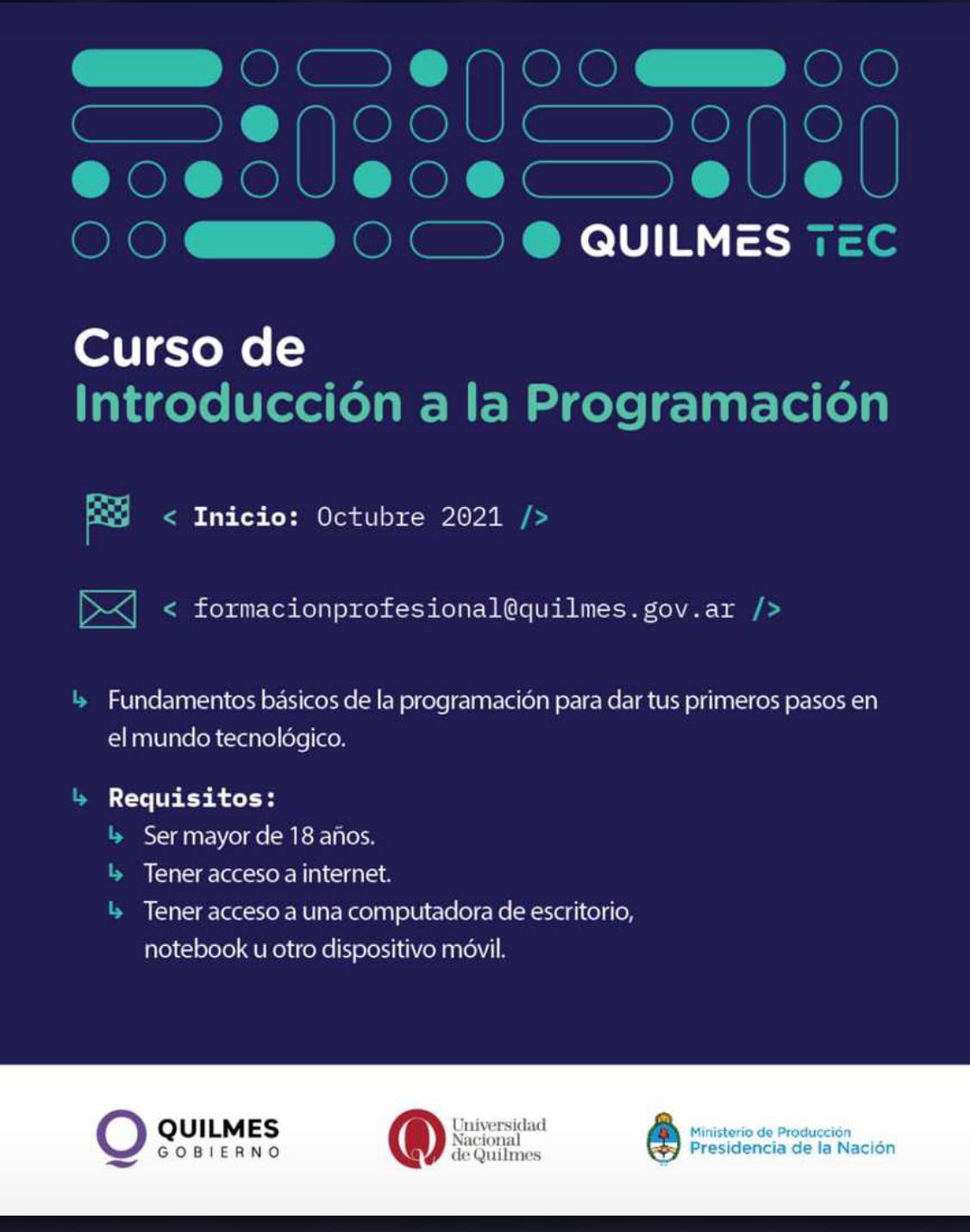Curso de Introducción a la Programación