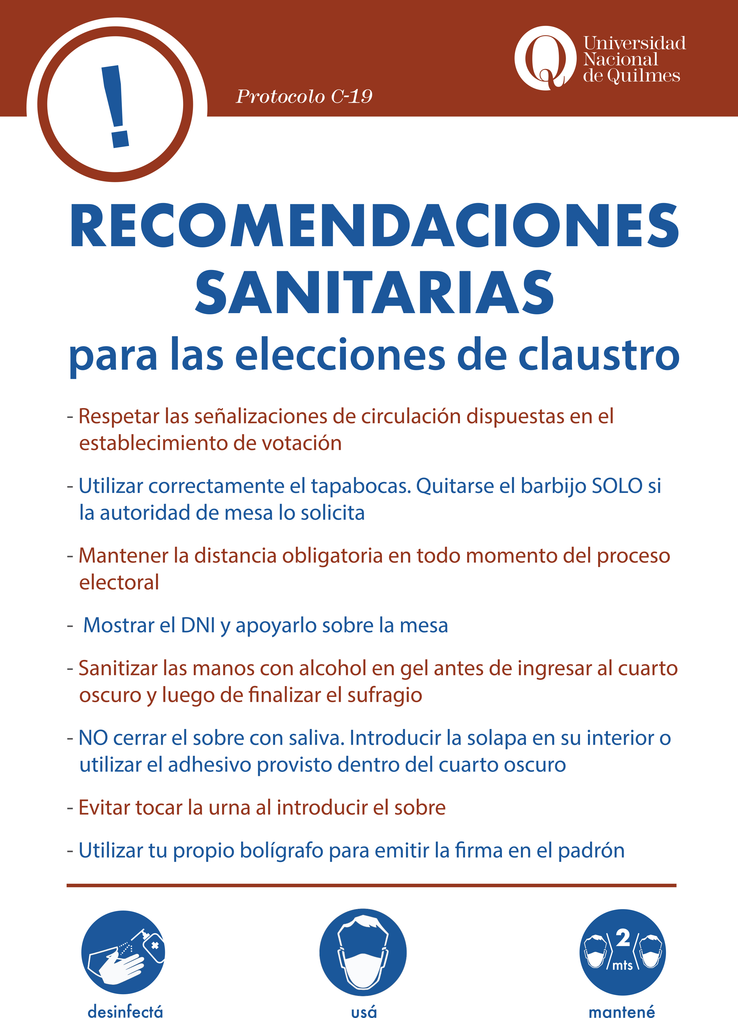 Recomendaciones para votar