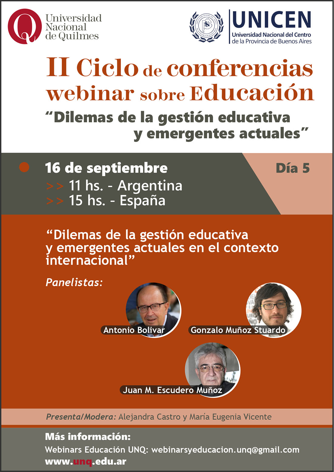 5ta. jornada del II Ciclo de conferencias webinar sobre educación