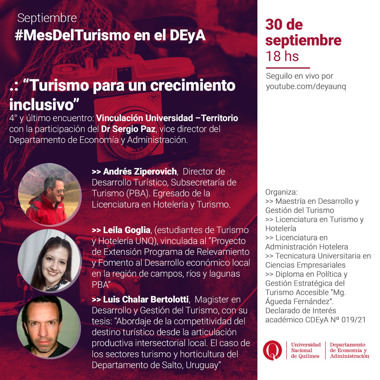 Mes del Turismo: Vinculación Universidad - Territorio