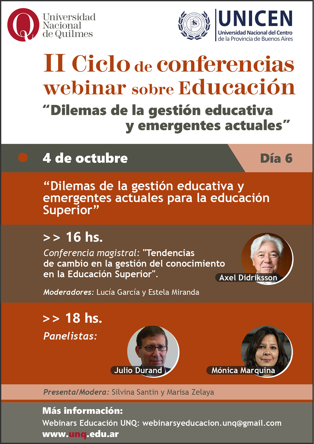 Continúa el II Ciclo de conferencias webinar sobre educación