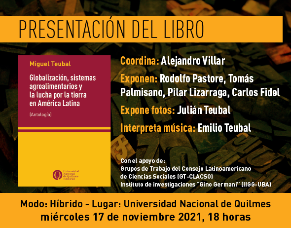 Presentación del libro de Teubal