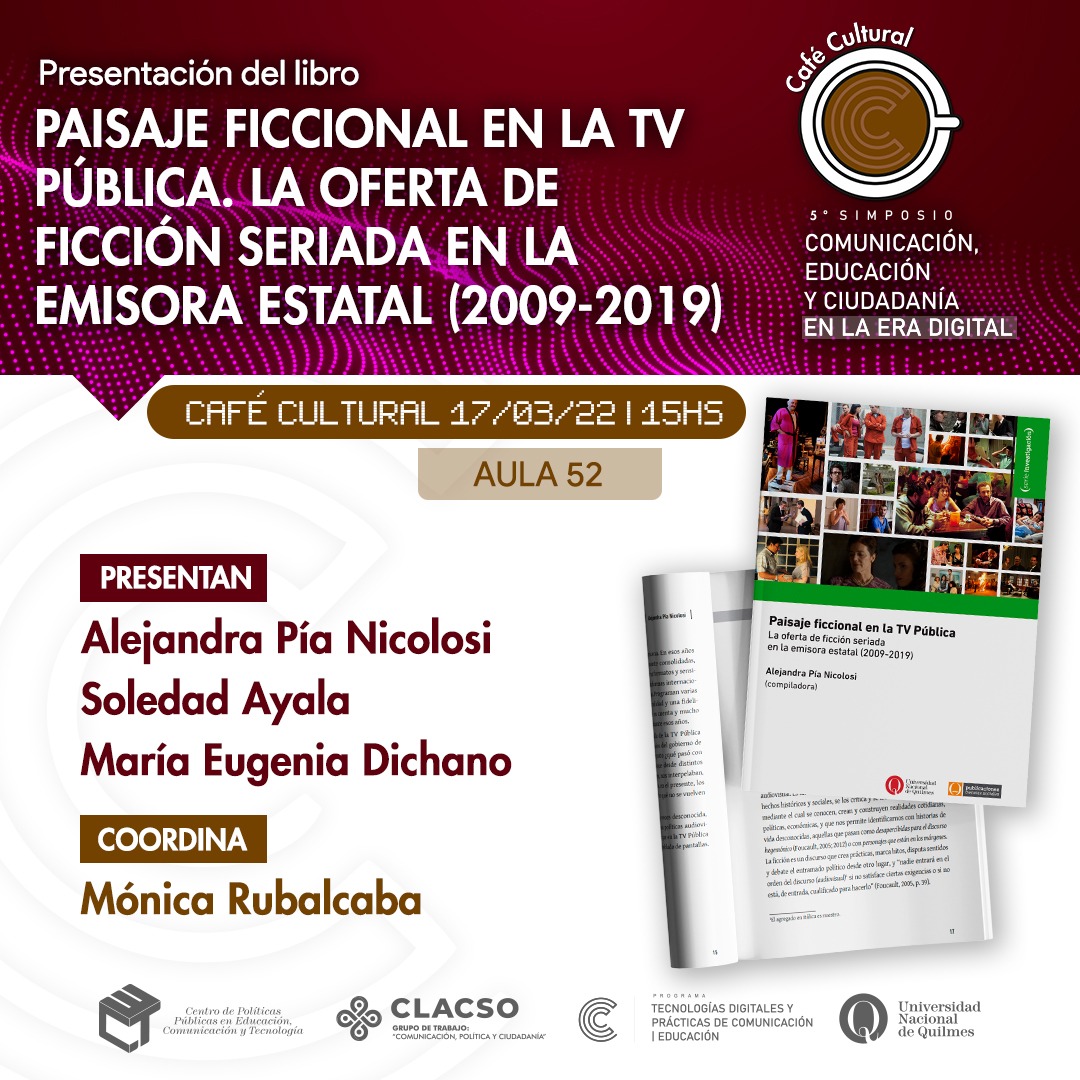 Café cultural: Paisaje ficcional en la TV pública.