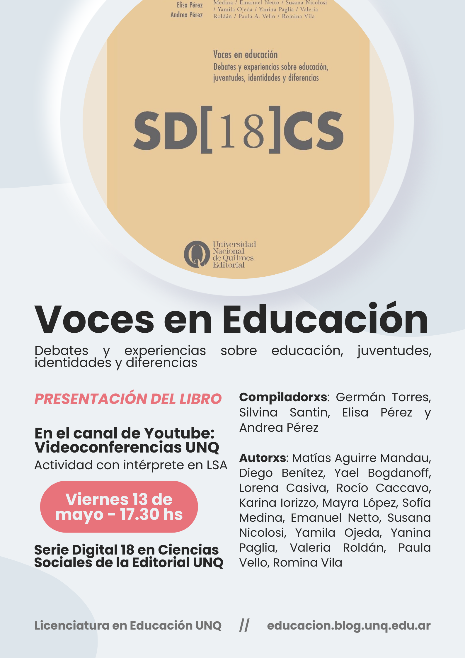 Presentación del libro "Voces en Educación".